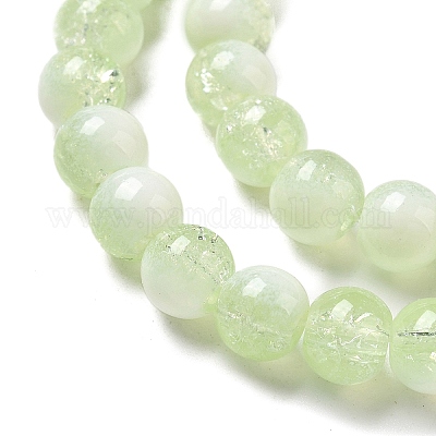 Стеклянные бусины кракле&nbsp;GLAA-U001-6mm-09-1