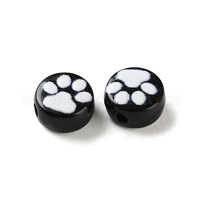 Непрозрачные акриловые бусины OACR-Z027-04B-01-1