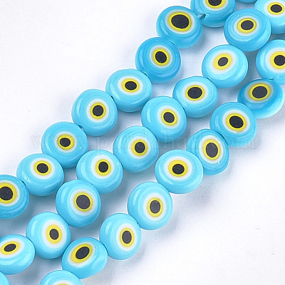 Ручной сглаза бусины бисер нитей&nbsp;LAMP-S191-02B-14-1