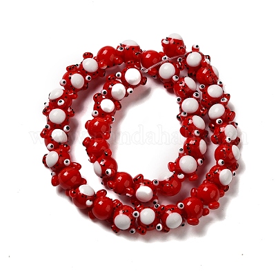 Бусы лэмпворк ручной работы LAMP-Z010-02B-1