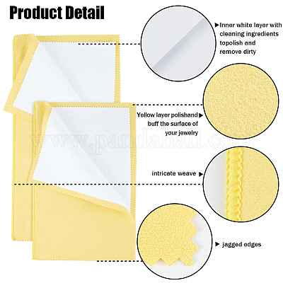 2шт 2 стиля 4 слоя салфетки для полировки серебра&nbsp;TOOL-BBC0001-04C-1