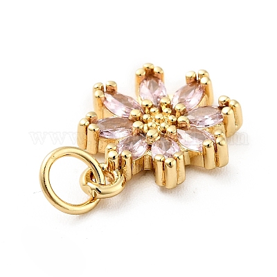 Стойки обшивки латунь микро проложить кубическую прелесть диоксида циркония ZIRC-F129-34B-G-1