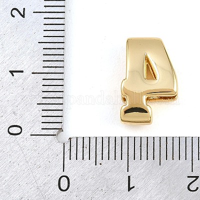 Латунные бусины номер 4&nbsp;KK-B167-B167-26G-04-1