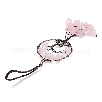 Обернутые проволокой фишки из натуральных драгоценных камней HJEW-H057-02-1