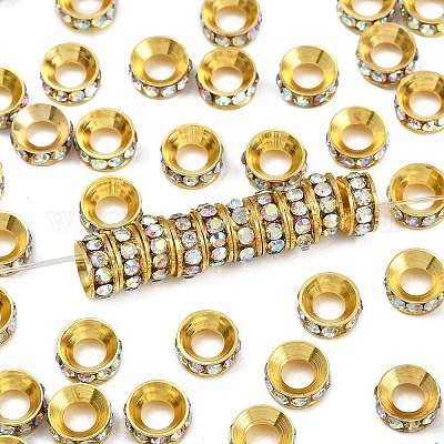 Латунные бусины разделители для поставки стразов&nbsp;RB-A020-7mm-28G-1