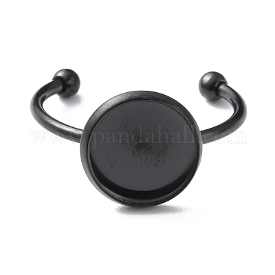 Компоненты открытого кольца манжеты из нержавеющей стали 304 RJEW-WH0011-07C-EB-1