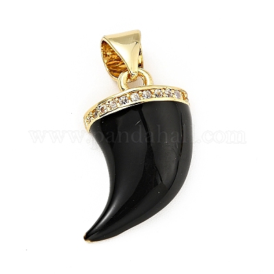 Кулоны с эмалью из латуни с прозрачным кубическим цирконием KK-G416-39G-04-1