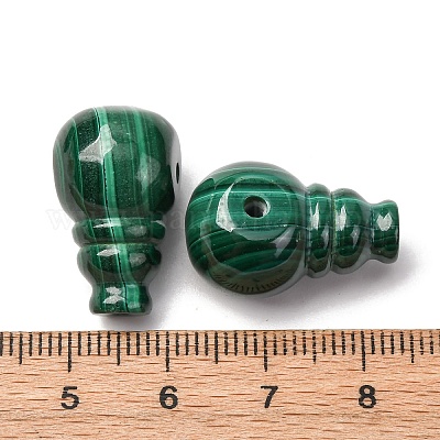 Натуральный малахит 3 дыра гуру бисер G-D312-03-1