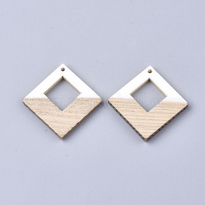 Подвески из смолы и дерева&nbsp;X-RESI-S358-27-1