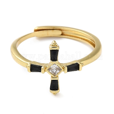 Латунь с регулируемыми кольцами из циркония&nbsp;LS-RJEW-Z017-04G-1