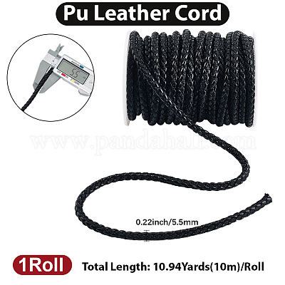 10 м круглый плетеный шнур из искусственной кожи&nbsp;LC-GF0001-13B-1