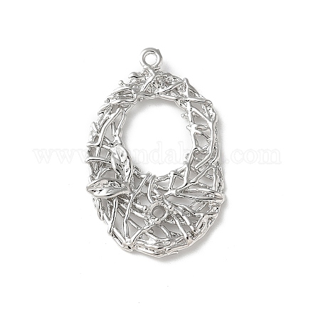 Латунные микро проложить кубического циркония подвески KK-P290-52P-01-1