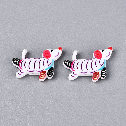 Печатные непрозрачные бусины из смолы RESI-N043-04A-1