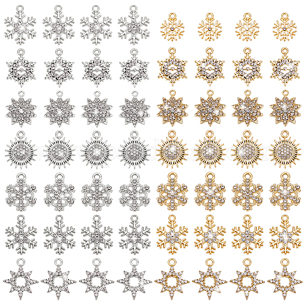 56шт 14 стильные подвески из сплава со стразами FIND-PH0025-63-1