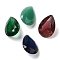 Pointed Back Glass Rhinestone Cabochons, Teardrop, Faceted, Mixed Color, 13x9x5mm