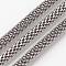Tarnish Resistant 304 Stainless Steel Mesh Chains, Soldered, Stainless Steel Color, 3mm