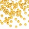 Brass Crimp Beads, Golden, 3x2mm, Hole: 2mm
