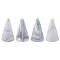 Porcelain Ring Displays, Cone Shaped Finger Ring Display Stands, Gray, 28.5x47.5mm