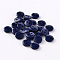 2-Hole Flat Round Resin Sewing Buttons for Costume Design, Prussian Blue, 15x2mm, Hole: 1mm