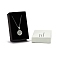 Cardboard Jewelry Boxes, with Black Sponge Inside and White Snap Cover, for Necklaces & Ring, Rectangle with Word, Black, 5x8x2.7cm