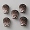 Resin Hedgehog Display Decorations, Micro Landscape Decoration Accessories, Coconut Brown, 19.5x27x14mm