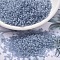 MIYUKI Delica Beads, Cylinder, Japanese Seed Beads, 11/0, (DB0381) Matte Transparent Shadow Gray Luster, 1.3x1.6mm, Hole: 0.8mm, about 2000pcs/10g