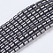Synthetic Hematite Beads, with Magnetic, Column, Black, 3x3mm, Hole: 0.6mm, about 122pcs/strand, 15.5~16 inch(38~40cm)