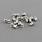 Iron Ear Nuts, Earring Backs, Platinum, 6x5mm, Hole: 1mm