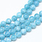 Natural Quartz Beads Strands, Imitation Amazonite Color, Round, Dyed, 6mm, Hole: 1mm, about 61~66pcs/strand, 14.76~15.16 inch