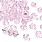 K9 Glass, Imitation Austrian Crystal Beads, Grade AAA, Faceted, Rondelle, Pink, 8x5.5mm, Hole: 0.9~1mm