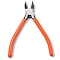 Chrome-vanadium Steel Jewelry Pliers, Side Cutting Plier, with Plastic Handles, Coral, 16.3x8.1x1.15cm