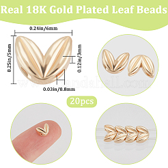 20 шт. Латунные бусины&nbsp;KK-BBC0015-69