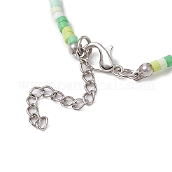 Браслеты ручной работы из стеклянных бус и синтетической бирюзы для женщин&nbsp;BJEW-JB11299