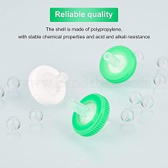 100шт 2 цвета пластиковый одноразовый микропористый игольчатый фильтр для шприца AJEW-OC0002-54