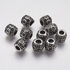 Ионное покрытие (IP) 304 нержавеющая сталь европейские бусины&nbsp;LS-STAS-J022-137AS