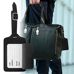 Вырезанная полая бирка для багажа из искусственной кожи 4 шт.&nbsp;OFST-CL0001-01B-03