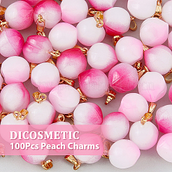 100 шт. подвески из непрозрачного стекла&nbsp;GLAA-DC0001-25