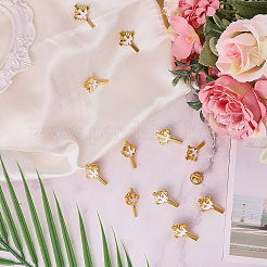 15 шт. крест с эмалированными булавками в виде голубя мира&nbsp;JEWB-CA0001-55