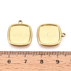 Оправы для подвесок из нержавеющей стали 304 в виде кабошонов&nbsp;STAS-T067-13G