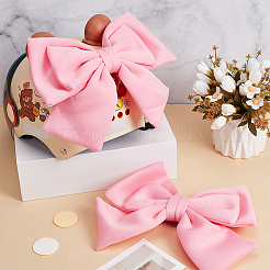 Наклейки на машину с большим бантом из ткани&nbsp;DIY-WH0899-290B