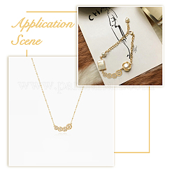 16 шт. 2-х цветные подвески-соединители из нержавеющей стали 304&nbsp;STAS-DC0013-94