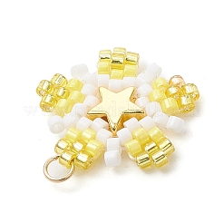 Подвески-звезды из стеклянных бусин&nbsp;PALLOY-MZ00641-02