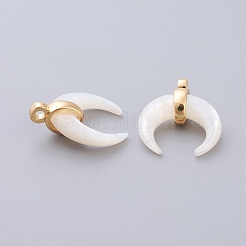 Подвески из натурального белого жемчуга SSHEL-L017-012G