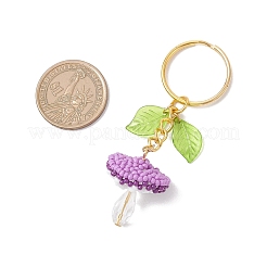 Брелок из стеклянных семян&nbsp;KEYC-MZ00046-02