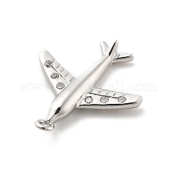 Латунные микропаве прозрачные подвески с фианитом&nbsp;KK-L228-45P