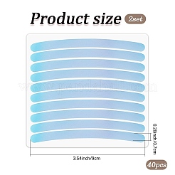 Пластиковые лазерные светоотражающие наклейки на обод колеса автомобиля&nbsp;AJEW-WH20033-099D