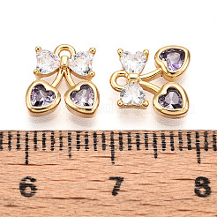 Латунные микро проложить кубического циркония подвески&nbsp;KK-N261-94C-G