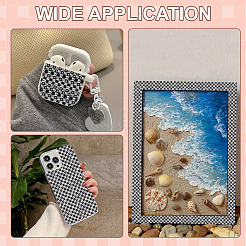 2 шт. стеклянные стразы с узором «тартан»&nbsp;DIY-ME0001-63A