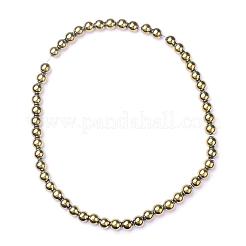 Немагнитные синтетический гематит бисер пряди&nbsp;G-S096-6mm-8