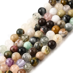 Нити бусин из натурального кварцевого кристалла&nbsp;G-B143-A01-6mm